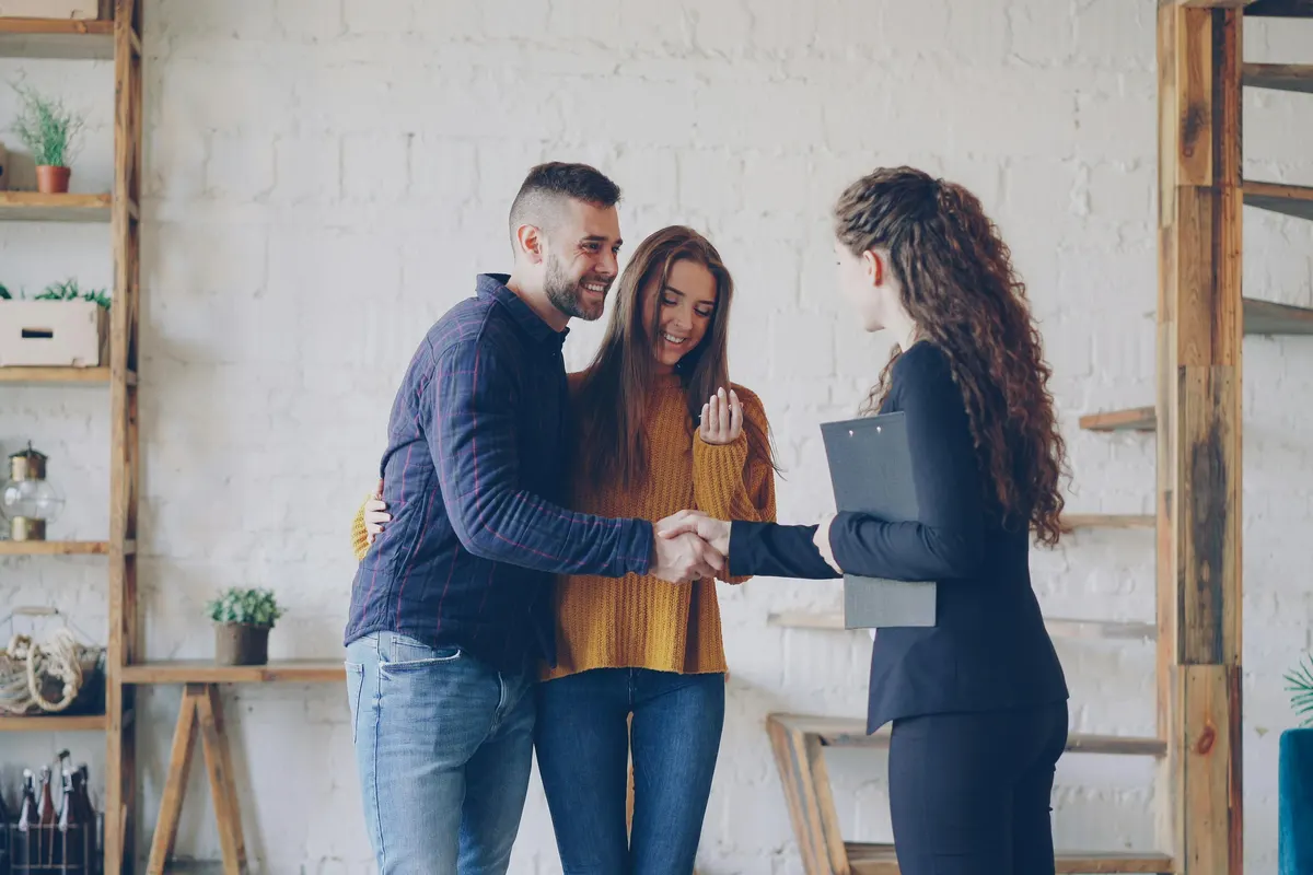 Accountant welcoming new clients